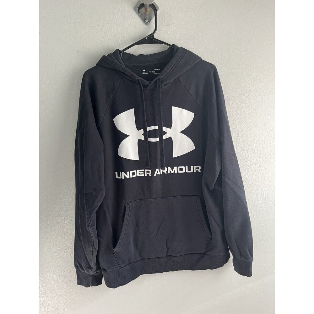 UNDER ARMOUR Men's Black Hoodie Size Large L Cold Gear Sweatshirt